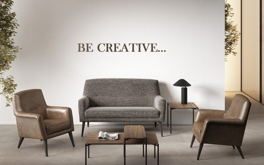 MESA JARA Y BUTACA NARANJO